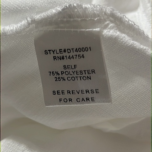 DAVI & DANI WHITE LACE BATICE, BALLON SLEEVES BLOUSE SIZE M. - Picture 10 of 10